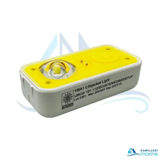 [YIB-YBA1] YIBEI LIFE JACKET LIGHT MED/MER/USCG APPROVED ALKALINE WITH WHEEL MARK