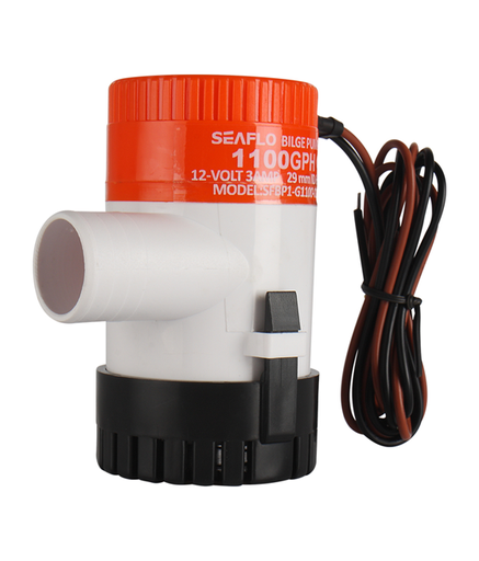 [SEA-SFBP1-G1100-01] SEAFLO BILGE PUMP 12V 1100 GPH 69.4 LPM