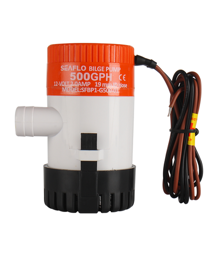 [SEA-SFBP1-G500-01] SEAFLO BILGE PUMP 12V 500GPH 31.5 LPM