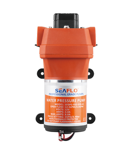 [SEA-SFDP1-033-035-41] SEAFLO 41 SERIES AUTOMATIC DEMAND DIAPHRAGM PUMP 3.3GPM 12V 12.5LPM