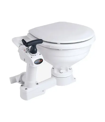 [SEA-SFMTM-01] SEAFLO MANUALLY OPERATED MARINE TOILET