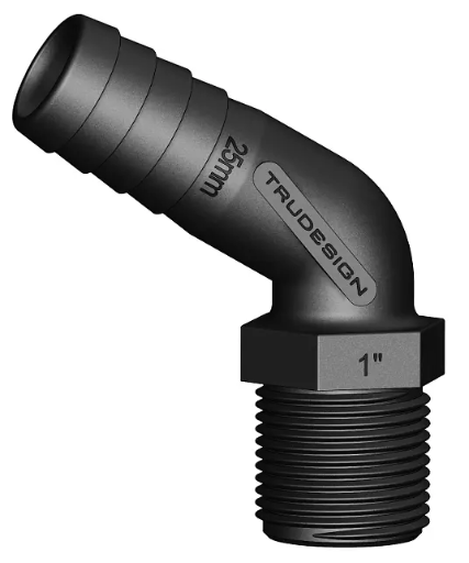[TRU-90531] TRUDESIGN TAIL 25MM 1” BSP LONG THREAD 120°