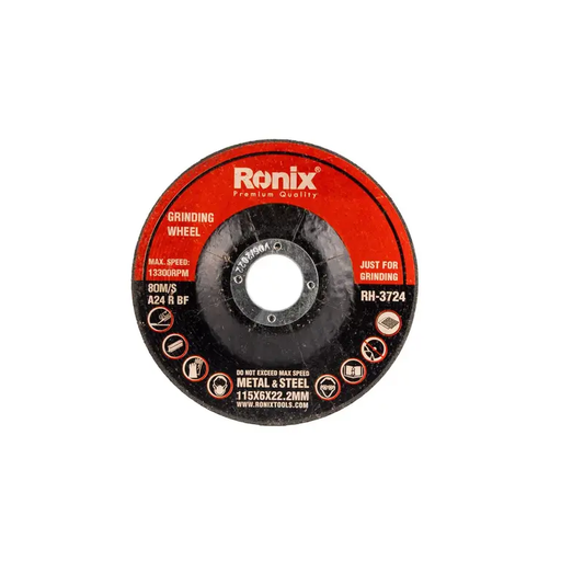 [RON-RH-3724] RONIX 115MM DIAMETER X 6MM METAL GRINDING DISC