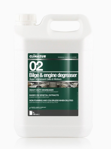 [CLI-02_5L] CLINAZUR BILGES AND ENGINES SUPER DEGREASER 5L