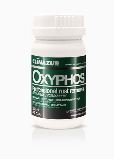 [CLI-99OXYPH_250ml] CLINAZUR OXYPHOS PROFESSIONAL RUST REMOVER GEL 250ML