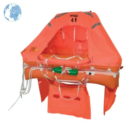 [ARI-502244] ARIMAR SEAWORLD II PB LIFERAFT 8 PERSON CANISTER TPYE